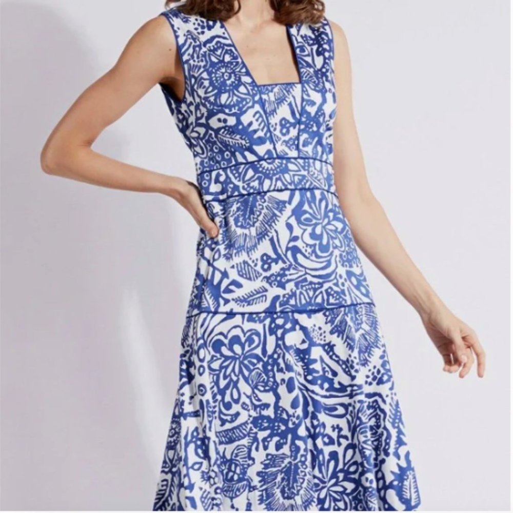 Alexis Marianna printed cut-out dress